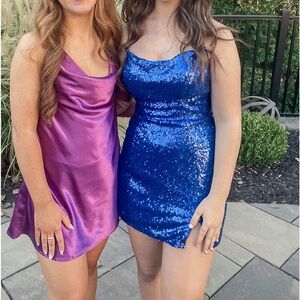 Blue Homecoming Dress
